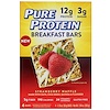 Pure Protein, Батончики для завтрака, клубника и вафля, 4 батончика, по 50 г каждый