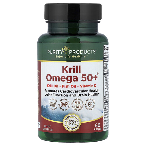 Purity Products Krill Omega 50+®, 60 Softgels
