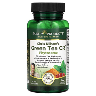 Purity Products, Chris Kilham's Green Tea CR，磷脂複合物，60 粒素食膠囊