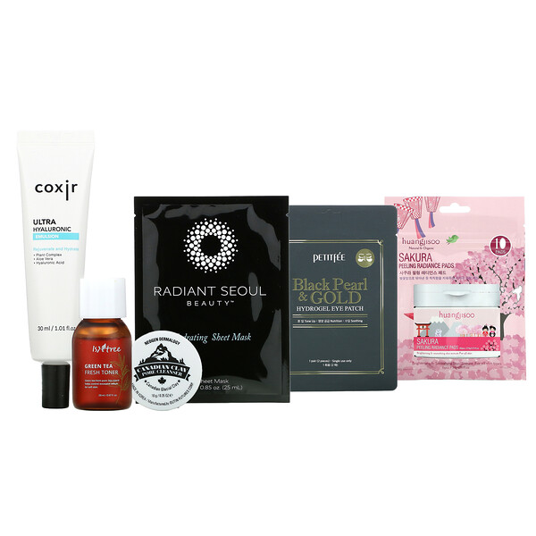 Promotional Products‏, ערכת מוצרי טיפוח ויופי קוריאניים (K-Beauty Box), V4, 6 מוצרים בערכה