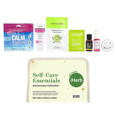 Product Image for iHerb Exclusive, Self-Care Essentials, Anniversary Collection, 8 Piece Set