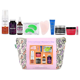 iHerb Exclusive, Bolsa de bienestar para mujeres, Kit de 10 piezas