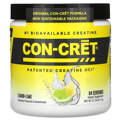 Con-Cret  Patented Creatine HCl  Lemon-Lime  2.2 oz (61.4 g)