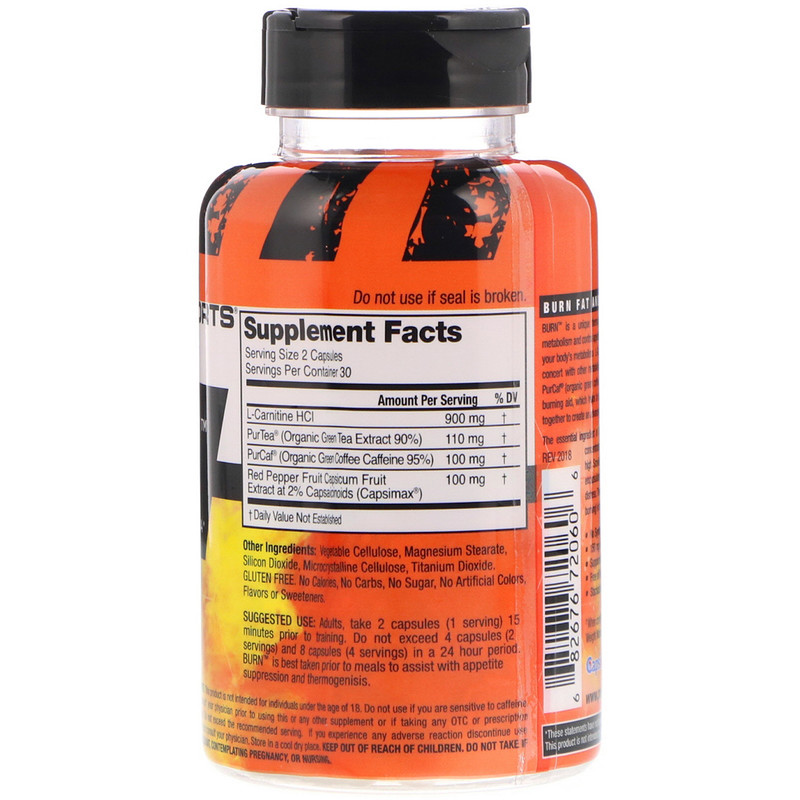 Promera Sports, Burn, Advanced Thermogenic Formula, 60 Capsules iHerb