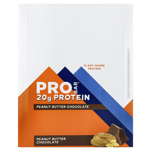 ProBar, Protein Bar, Peanut Butter Chocolate, 12 Bars, 2.47 oz (70 g) Each