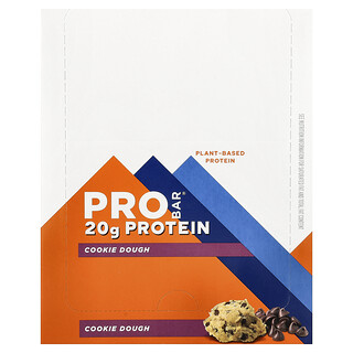 ProBar, Barra de Proteína, Massa de Cookie, 12 Barras, 70 g (2,47 oz) Cada