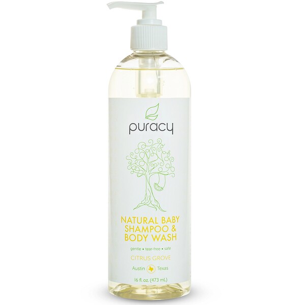 Puracy, Natural Baby Shampoo & Body Wash, Citrus Grove, 16 fl oz (473 ml) iHerb