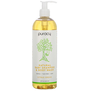 Отзывы о Пураси, Natural Baby Shampoo & Body Wash, Citrus Grove, 16 fl oz (473 ml)