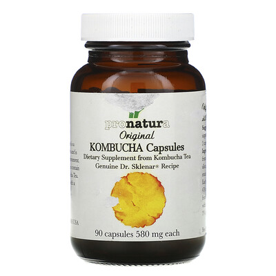 Pronatura Kombucha Capsules, 580 mg, 90 Capsules