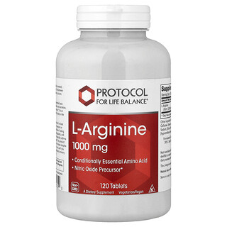 Protocol for Life Balance, L-アルギニン、1,000mg、120粒