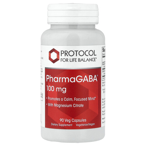 Protocol For Life Balance PharmaGABA® With Magnesium Citrate, 90 Veg Capsules
