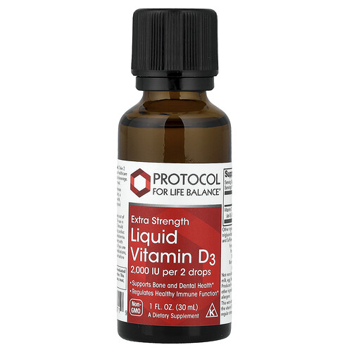 Protocol for Life Balance, Liquid Vitamin D3, flüssiges Vitamin D3, 30 ml (1 fl. oz.)