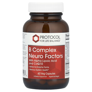 Protocol for Life Balance, B Complex Neuro Factors, 60 Veg Capsules