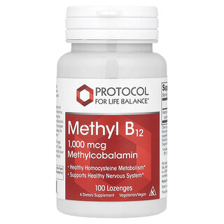 Protocol for Life Balance, метил B12, 1000 мкг, 100 пастилок