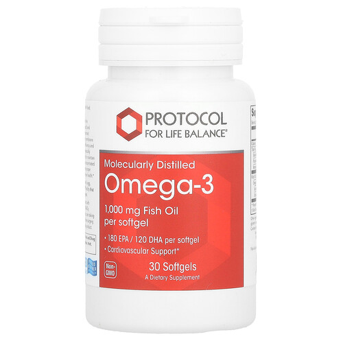 プロトコールフォーライフバランス Protocol for Life Balance, Omega-3, 1,000 mg, 30 Softgels