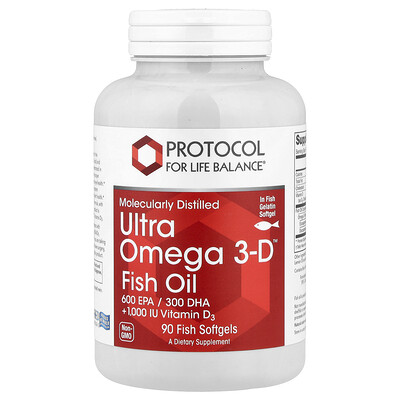 Product Image for Protocol for Life Balance, Ultra Omega 3-D , 90 Fish Softgels