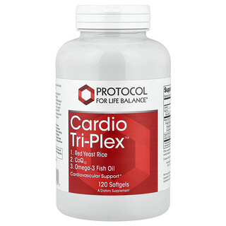 Protocol for Life Balance, Cardio Tri-Plex™, 120 capsules à enveloppe molle
