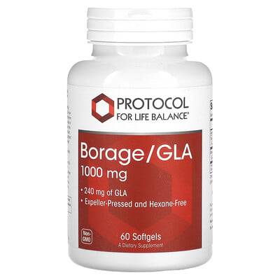 

Protocol for Life Balance Borage/GLA 1 000 mg 60 Softgels