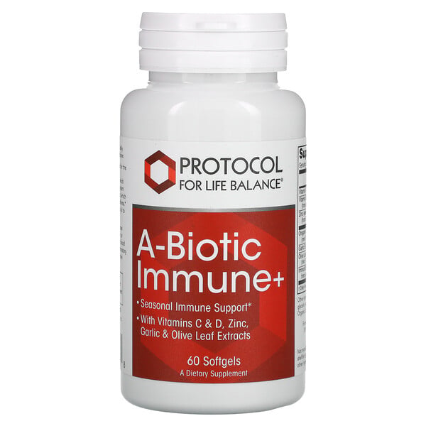 Protocol for Life Balance‏, A-Biotic Immune+, 60 Softgels