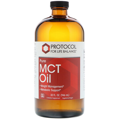 Protocol for Life Balance Чистое масло среднецпочечных триглицеридов, 946 мл