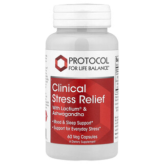 Protocol for Life Balance, Clinical Stress Relief, 60 Veg Capsules