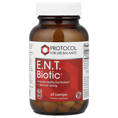 Protocol for Life Balance, ORL Biotic™, 60 pastillas (21 mg por pastilla)