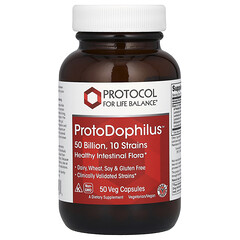 ProtoDophilus, 50 млрд, 50 вегетаріанських капсул