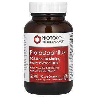 Protocol for Life Balance, ProtoDophilus, 50 miliárd, 50 zeleninových kapsúl