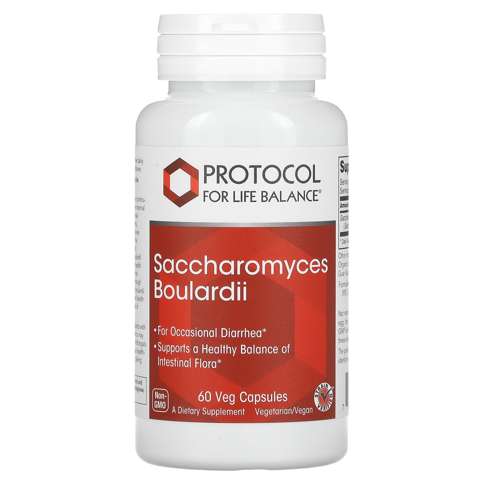 Protocol for life balance saccharomyces boulardii 60 veg capsules