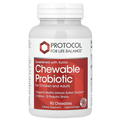 Protocol for Life Balance Chewable Probiotic For Children and Adults 2 Billion 90 Chewables