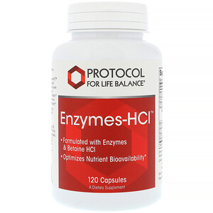 Отзывы о Протокол Фор Лифе Балансе, Enzymes-HCI, 120 Capsules