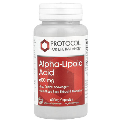 Protocol for Life Balance  Alpha-Lipoic Acid  60 Veg Capsules