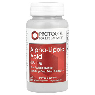 Protocol for Life Balance, α-硫辛酸，60 粒素食胶囊