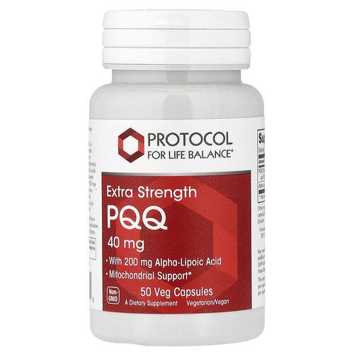 Extra Strength PQQ 40 mg 50 veg capsules by Protocol for Life Balance