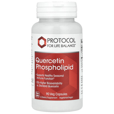 Protocol for Life Balance, Fosfolípido de quercetina, 250 mg, 90 cápsulas vegetales