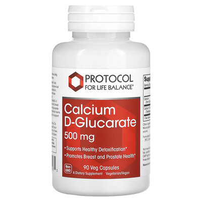 

Protocol for Life Balance Calcium D-Glucarate 500 mg 90 Veg Capsules