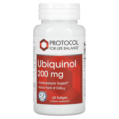 

Protocol for Life Balance Ubiquinol 200 mg 60 Softgels