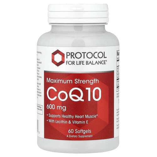 Protocol for Life Balance, CoQ10, maximale Stärke, 60 Weichkapseln