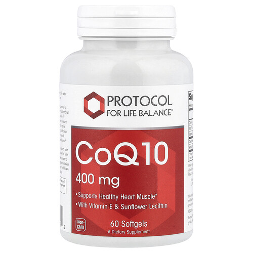 Protocol For Life Balance CoQ10, 400 mg, 60 Softgels
