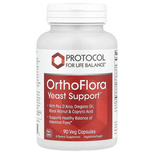 Protocol For Life Balance OrthoFlora Yeast Support™, 90 Veg Capsules
