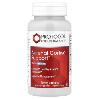 Protocol for Life Balance, Adrenal Cortisol Support™ с Relora®, 90 растительных капсул