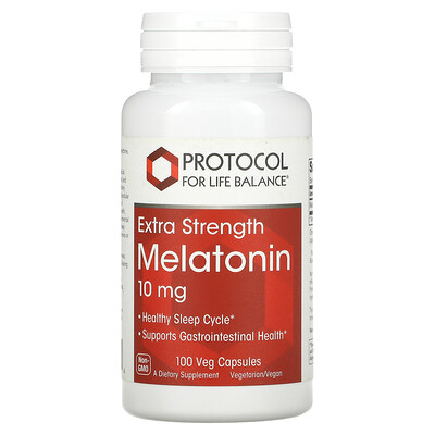 

Protocol for Life Balance Melatonin Extra Strength 10 mg 100 Veg Capsules