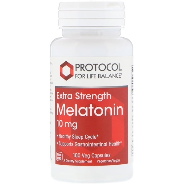 Extra Strength Melatonin, 10 mg, 100 Veg Capsules