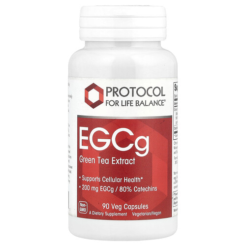 Protocol For Life Balance EGCg Green Tea Extract, 90 Veg Capsules