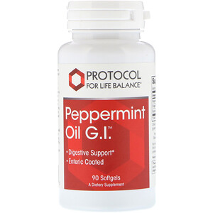 Отзывы о Протокол Фор Лифе Балансе, Peppermint Oil G.I., 90 Softgels