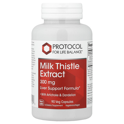 Protocol for Life Balance, Extrait de chardon-Marie, 90 capsules végétales