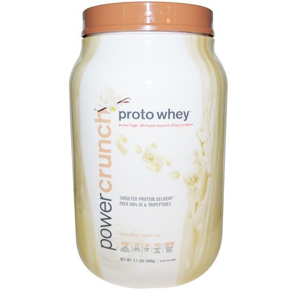BNRG, Proto Whey, сыворточный протеин со вкусом ванильного крема, 949 г (Discontinued Item) 