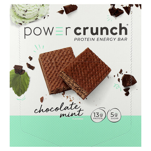 Bnrg Protein Energy Bar, Chocolate Mint, 12 Bars, 1.4 oz (40 g) Each