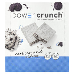 Протеїновий енергетичний батончик Power Crunch, печиво з кремом, 12 шт. по 40 г (1,4 унції)