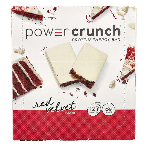 Bnrg Power Crunch®, Protein Energy Bar, Red Velvet, 12 Bars, 1.4 oz (40 g) Each